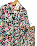 Multi Flower Black Casual Wear Girls(R-453,458)