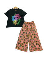 Amen Pink & Sky Flower Green T-Shirt Flapper Girls