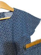 Dots All Over Print Half sleeve Navy Skate Fish Girls