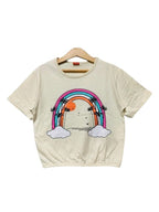 Rainbow Cream T-Shirt Girls