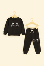 Black Cat Black Track-suit Girls