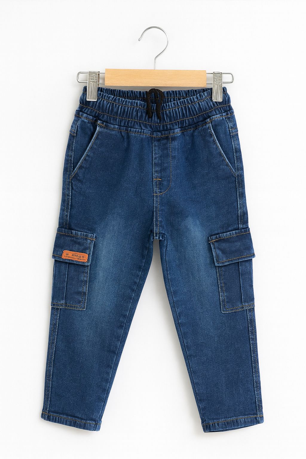 6 Pocket Mid Blue Jeans Boys ( R-526 )