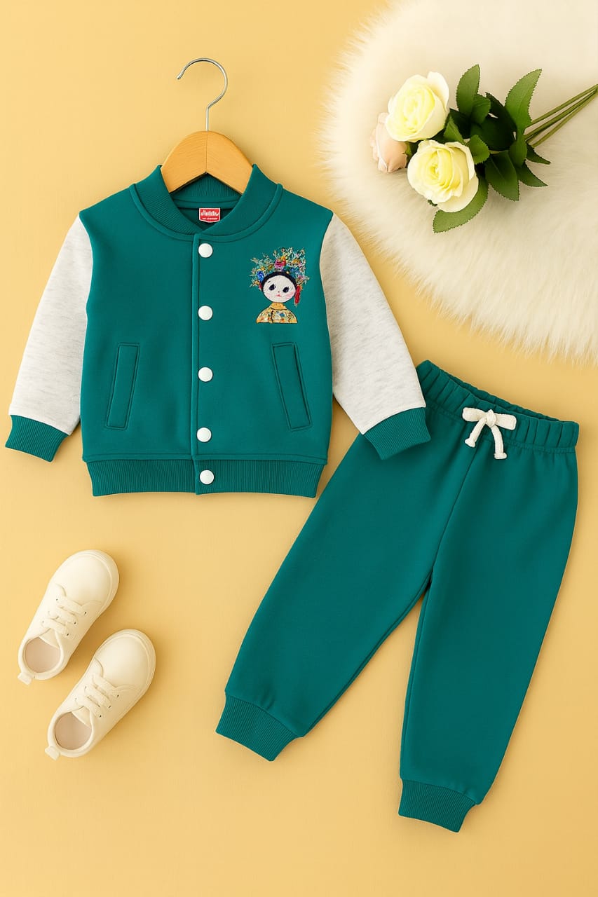 Doll Logo Zinc Baseball Track-Suit Girls