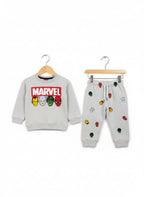 Marvel Light Oatmeal Track-Suit Boys