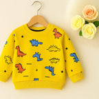 Dino Family Yellow Sweatshirt Boys