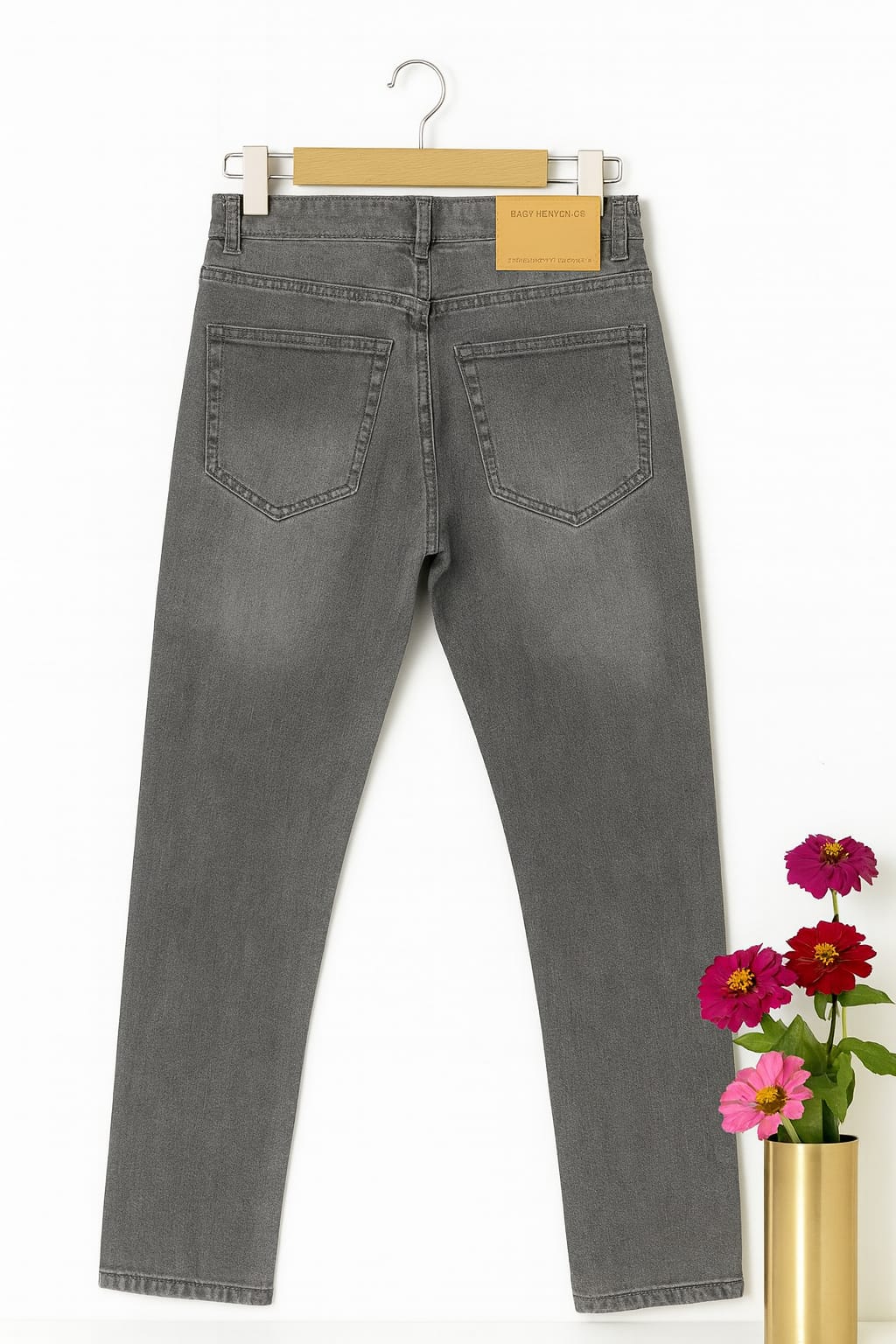 Gray Denim Pant Men's