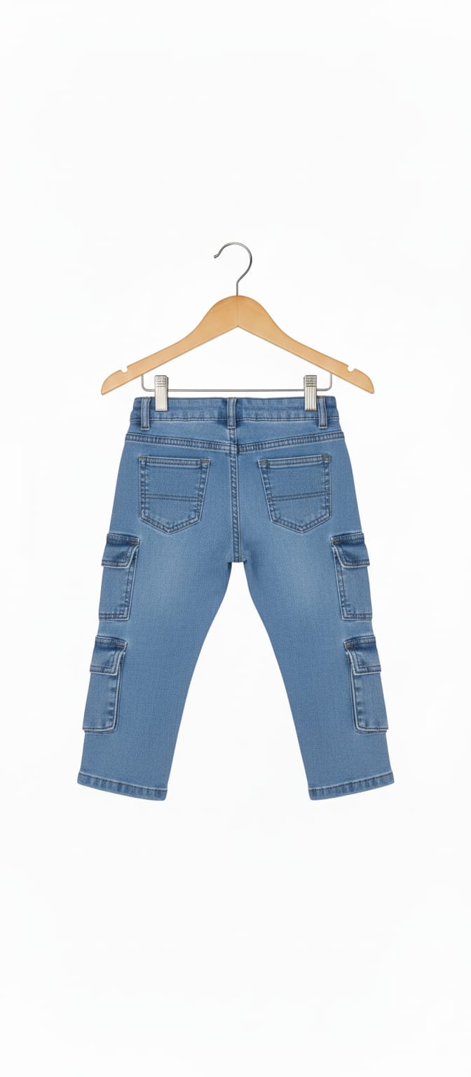 8 Pocket Sky Blue Jeans Boys