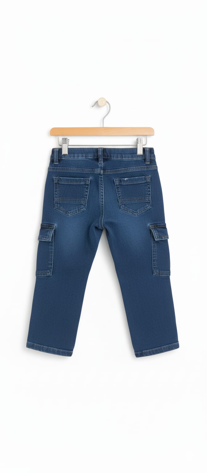 8 Pocket Mid Blue Jeans Boys