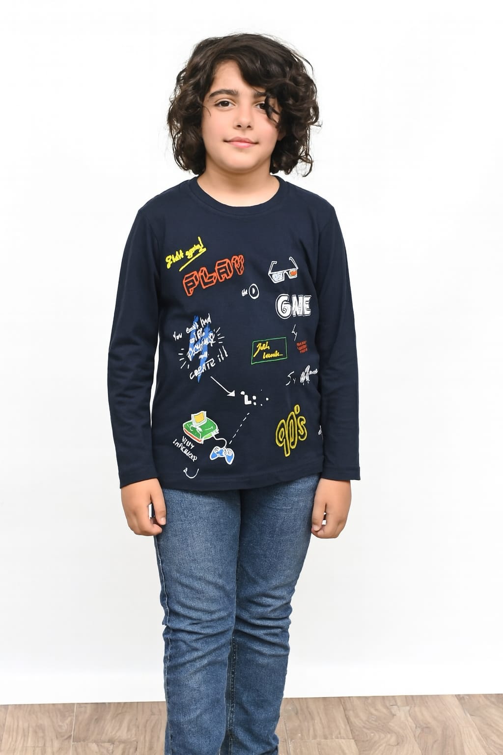 Play Game Black T-Shirt Boys