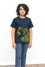 Crain Print Navy T-Shirt Boys
