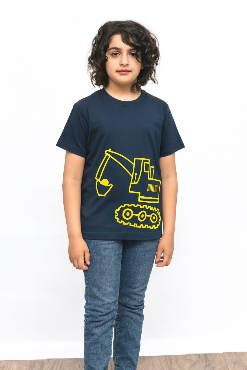 Crain Print Navy T-Shirt Boys
