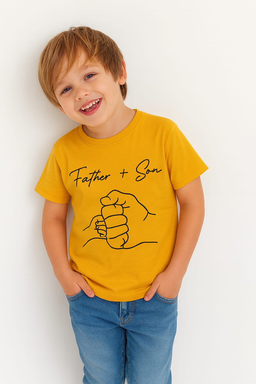Father Son Mustered T-Shirt Boys
