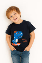 Cool Skate Navy T-Shirt Boys