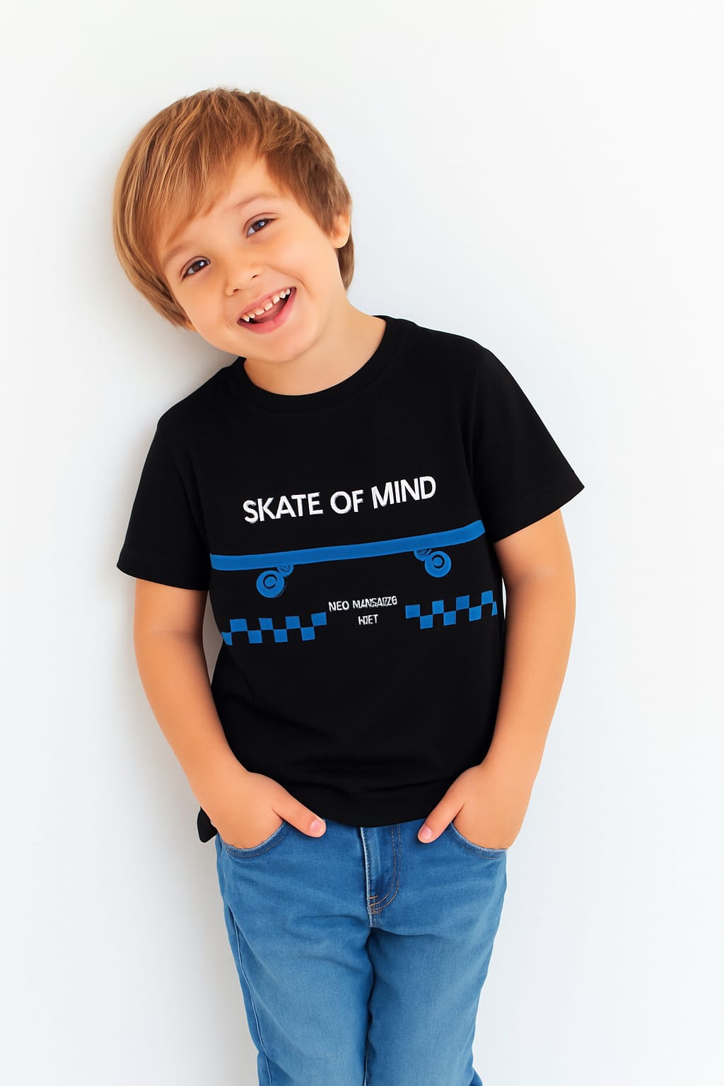 Skate Of Mind Black T-Shirt Boys