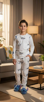 Disney & Friend White Trouser Shirt Boys