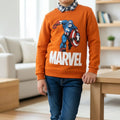 Marvel Orange Double Sweatshirt Boys ( R-26 N )