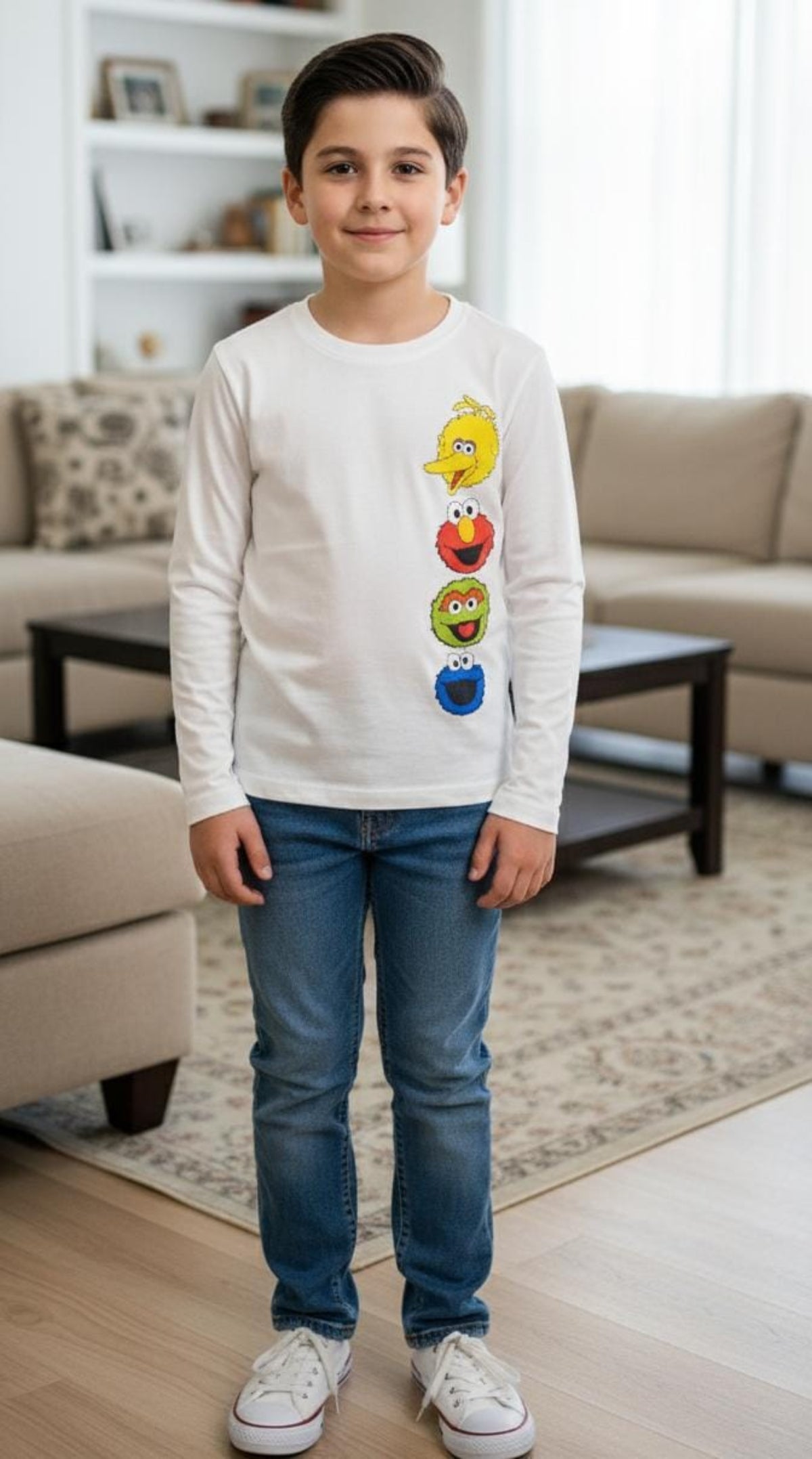 4 Chicks Cream T-Shirt Boys