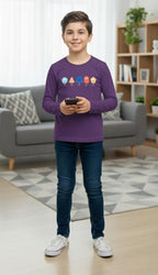 Emoji Purple T-Shirt Boys