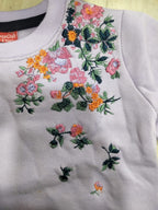 Soft Blossom Embroidery Light Purple Track-suit Girls