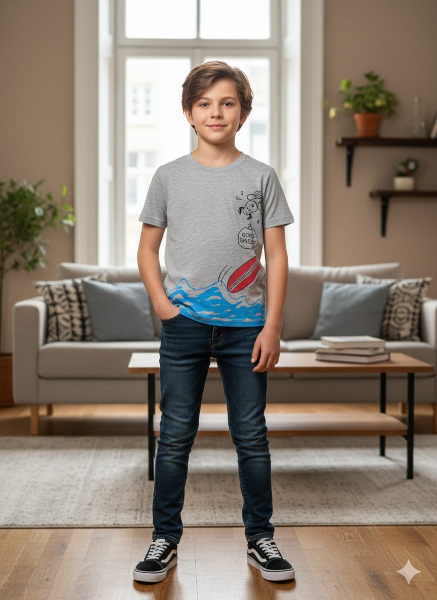 Good Grief Oatmeal T-Shirt Boys(R-428)