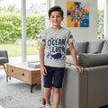 Ocean Life Oatmeal T-Shirt Boys( R-429, 239,64)