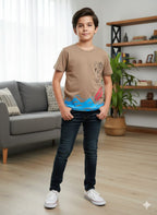 Good Grief Dark Peach T-Shirt Boys(R 429)