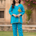 Angrakha style Ferozi Pairs Girls ( R-156 N )