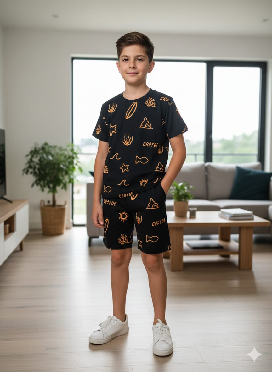 Croyde Black Nicker Suit Boys ( R-91 ) Factory