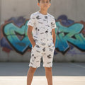 Summer Vibes Oatmeal Nicker Suit Boys ( R-126 ) Factory