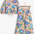 Green & Purple Flower Full Sleeve Skin Skate Fish Girls ( R-513 )