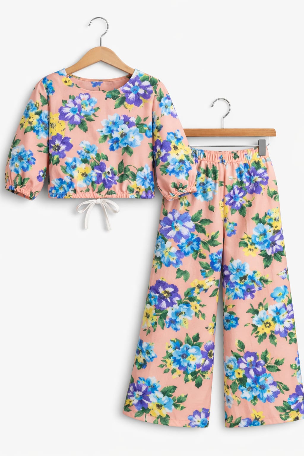Green & Purple Flower Full Sleeve Skin Skate Fish Girls ( R-513 )