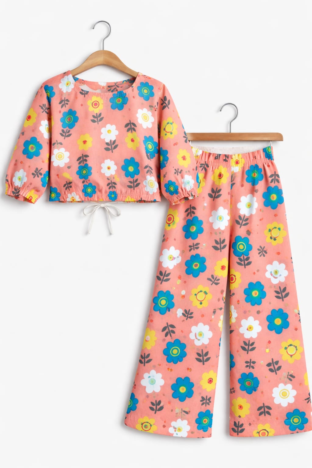 Sun Flower All Over Print Full Sleeve Peach Skate Fish Girls ( R-385 )