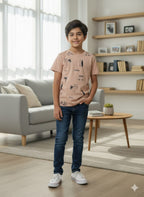 Enjoy Peach T-Shirt Boys ( R-341-455 )