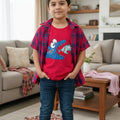 Three Fishes Red Inner Red Check Double Casual Shirt ( R-328N )