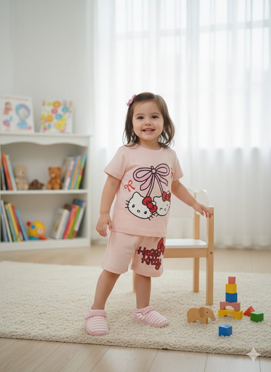 Hello Kitty Baby Pink Nicker Suit New Born ( R-531 )