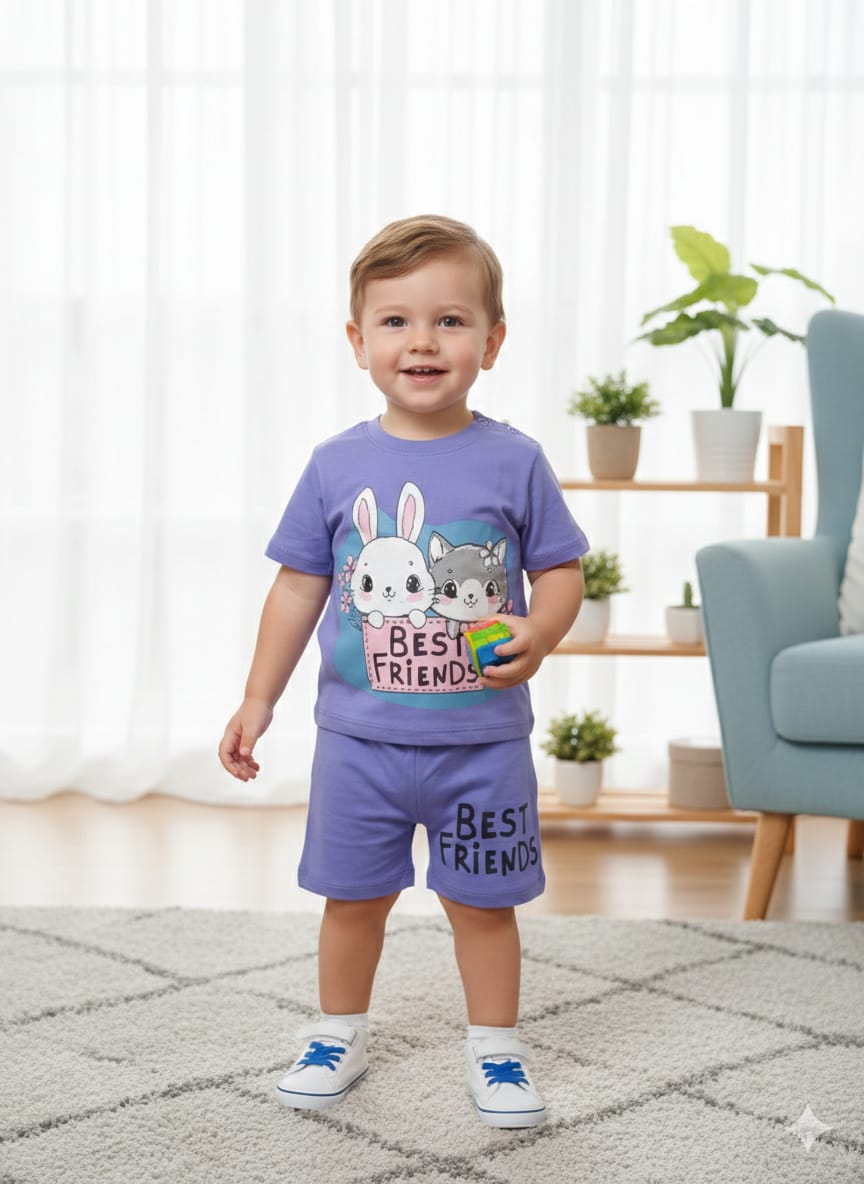 Best Friend Purple Nicker Suit New Born