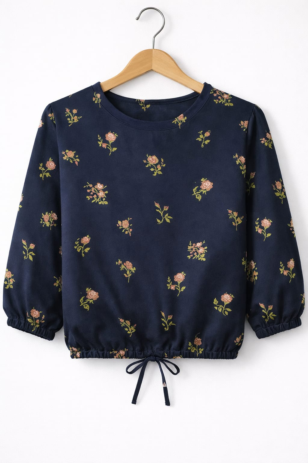 Rose Flower Full Sleeve Navy Skate Fish Girls
