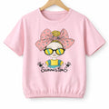 (Short Length)Summer Time Baby Pink  T-Shirt Girls ( R-75,490 )