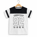 Black Penal 92 Half Sleeve White T-Shirt Boys ( R-424 , 387 )