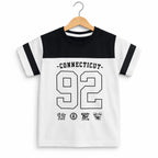 Black Penal 92 Half Sleeve White T-Shirt Boys ( R-424 )