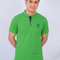 Markhoor Logo Parrot Henley Polo Men's