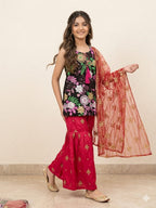 Fancy Pink Gharara Suit Girls ( R-162 ) Factory