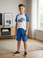 Three Fishes White Nicker Suit Boys