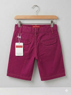 2 Pocket Mahroon Cotton Shorts Boys