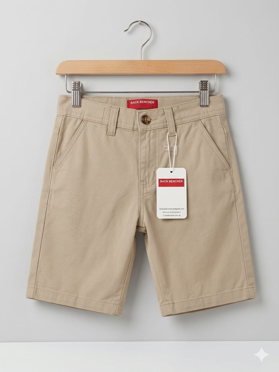 2 Pocket Skin Cotton Shorts Boys