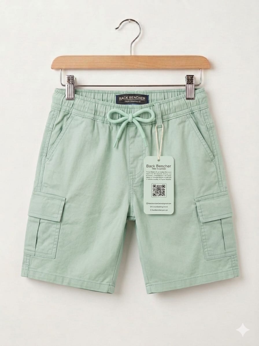 Cargo Pista Cotton Shorts Boys