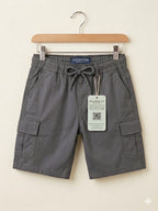 Cargo Dark Gray Cotton Shorts Boys