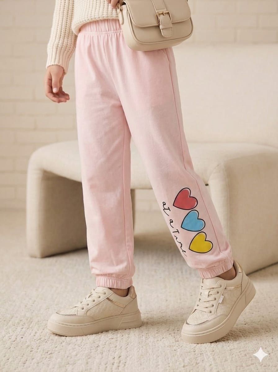 Three Heart Peach Cargo Trouser Girls ( R-454 )