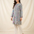 Rose Flower Black White Line Top For Women