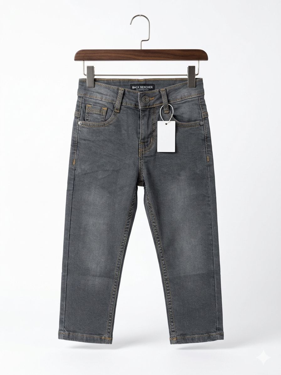 Gray Denim Jeans Boys